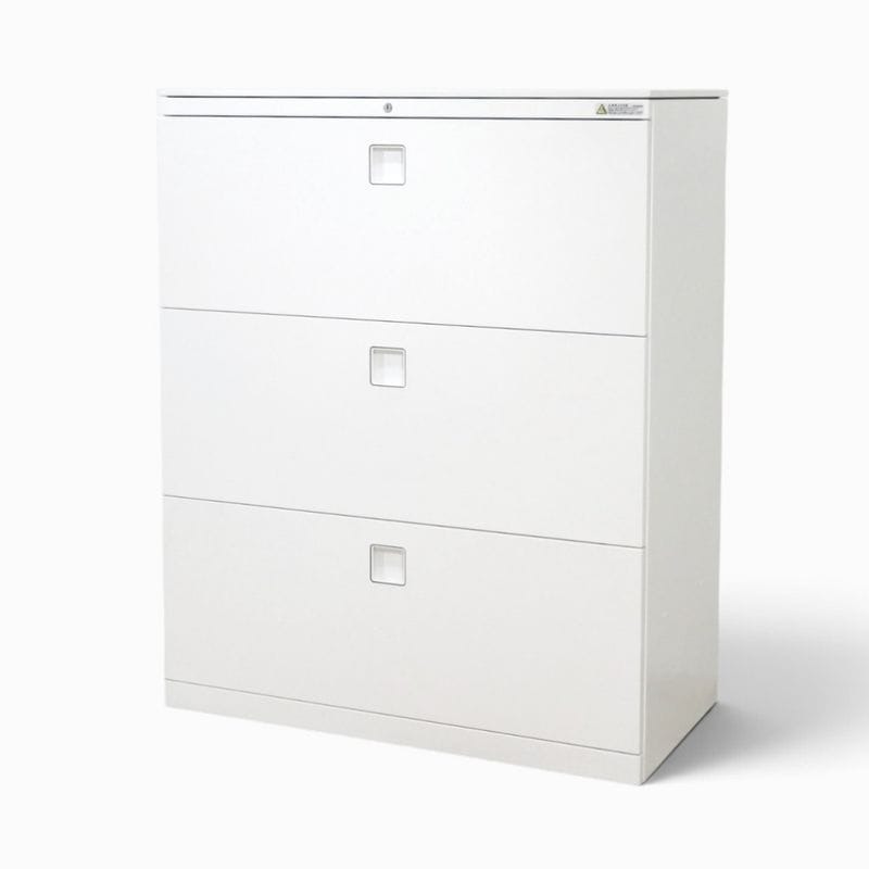 中古】オカムラ レクトライン 3段ラテラル書庫 4BG3ZC ZA75 ホワイト