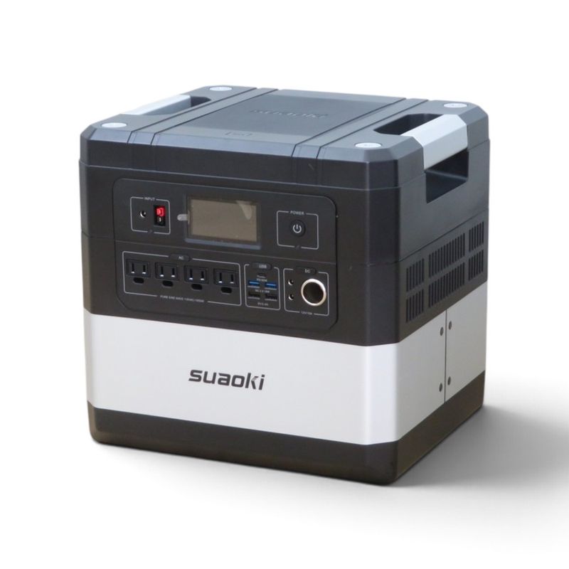 【中古】スアオキ ポータブル電源 G1000 ブラック バッテリー 中古オフィス家電 YH22529