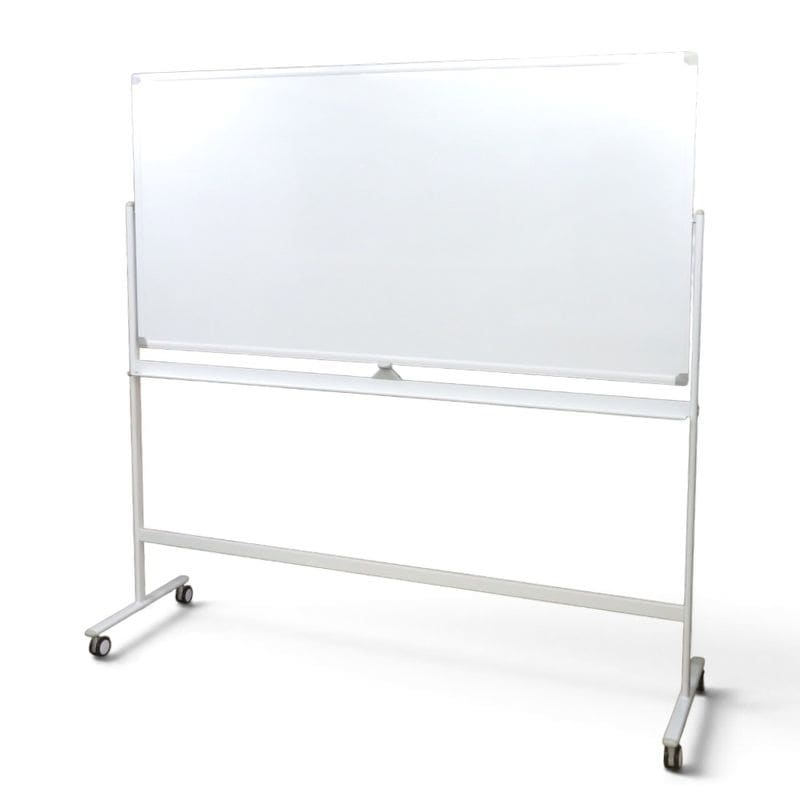 【中古】自立式ホワイトボード 両面 ホワイト 盤面W1800 H900 大型 両面 中古オフィス家具 YH22568
