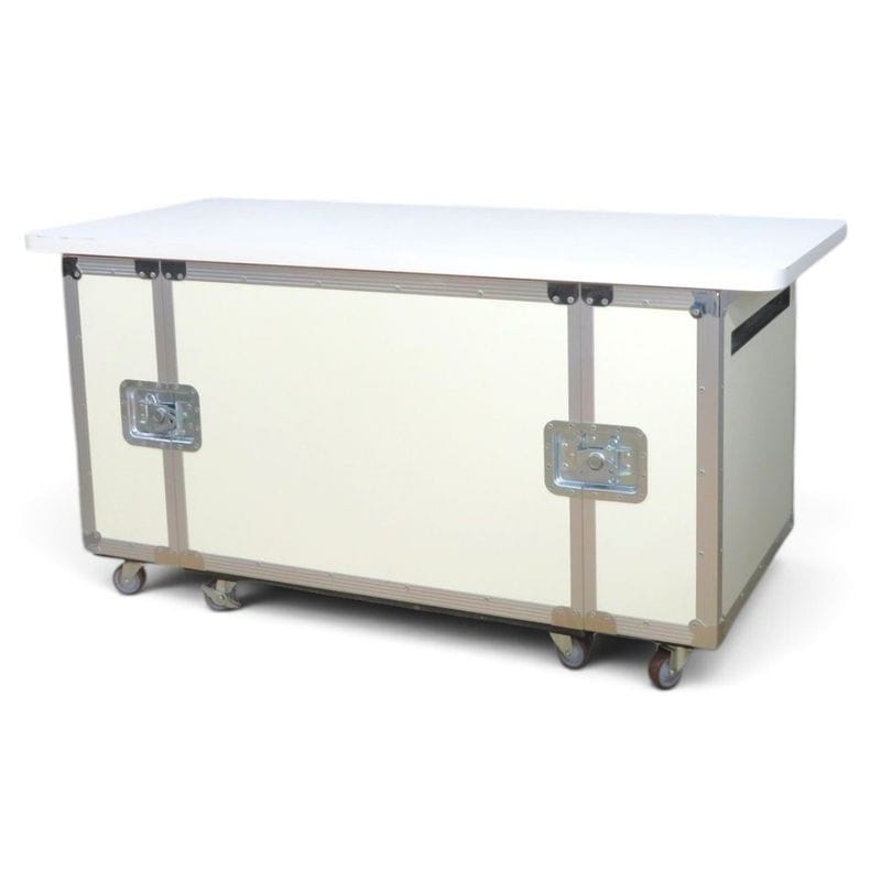 【中古】サーバーラック 防音 ホワイト 静音 W1250 H685 ファンユニット 移動式  中古オフィス家具 YH22559