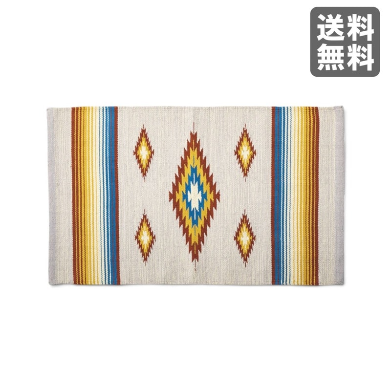 【新品】ラグ レッド コットン 130cm幅 リビング 北欧 滑り止め　BR002-003548　｜オフィス家具のビックリユース