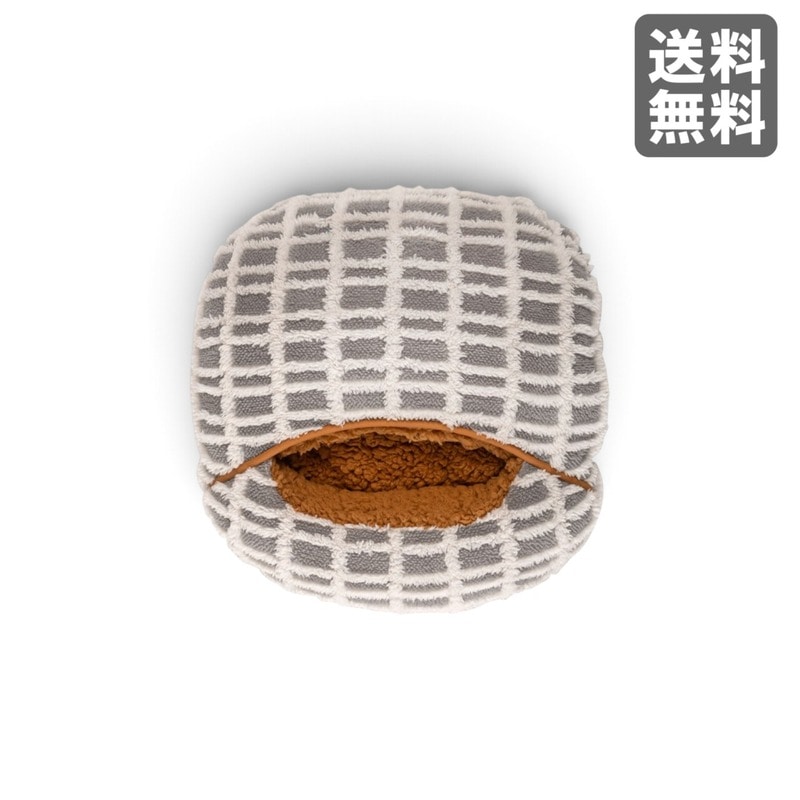 【新品】ボアチェックフットインクッション グレー ポリエステル 37cm幅 冷え性対策 在宅ワーク 北欧　BR002-004005　｜オフィス家具のビックリユース