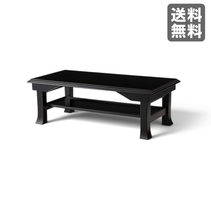 【新品】お座敷ミニテーブル ブラック 折りたたみ式 天然木 60cm幅 経机 文机 和モダン　BR002-003993　｜オフィス家具のビックリユース