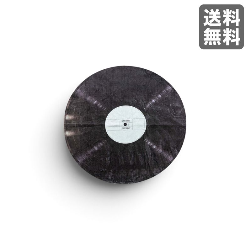 【新品】ラグ レコード柄 インダストリアル 140cm幅 丸型 リビング 滑り止め　BR002-003966　｜オフィス家具のビックリユース