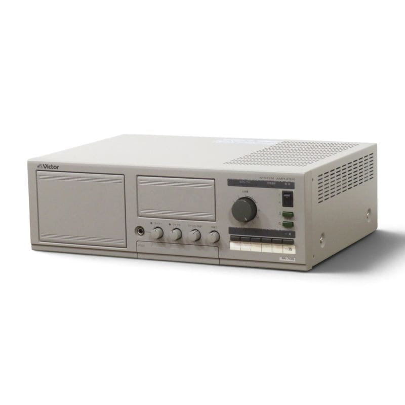 【中古】ビクター 業務用システムアンプ PA-708 グレー 音声入力 ミキシング チャイム音 スピーカー回線選択  中古家電 AG22622-4