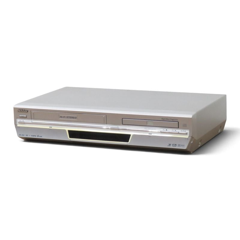 【中古】ビクター VHS/DVDプレーヤー HR-DV4 シルバー リジューム機能 MP3/JPEGディスク再生 中古家電 AG22622-5 