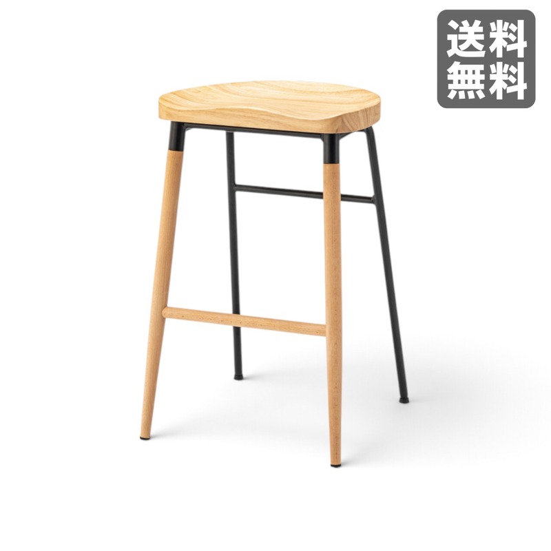 中古】スツール 木目調 W350 D350 H420mm 木製椅子 バイオフィリック