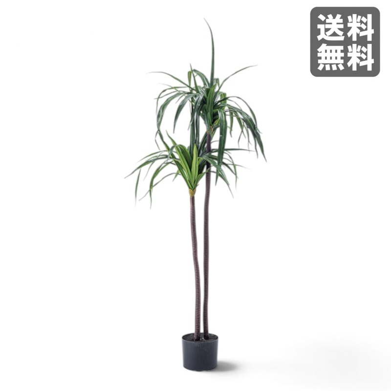 【新品】フェイクグリーン 43cm幅 ドラセナ グリーン ポリ塩化ビニル 人工観葉植物 室内 おしゃれ　BR002-002818　｜オフィス家具のビックリユース
