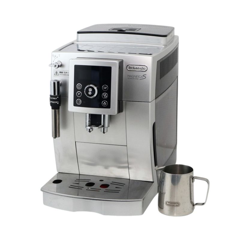 【中古】デロンギ コーヒーメーカー マグニフィカS スペリオレ ECAM23420SBN シルバー 全自動 コンパクト 中古オフィス家電 KK22650