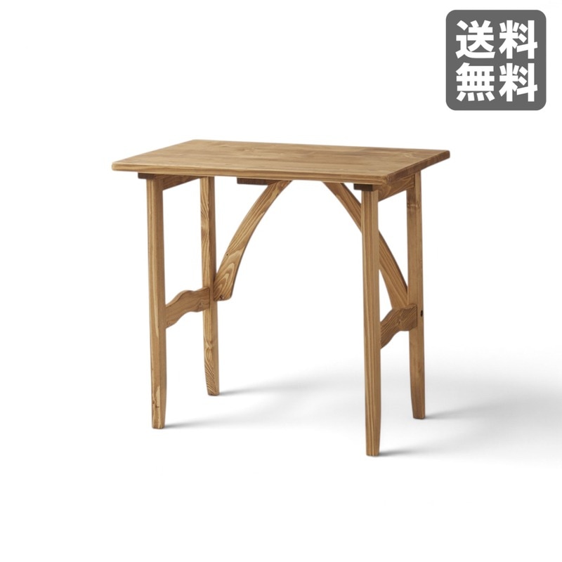 新品】デスク 75cm幅 コンパクト ナチュラル 天然木 在宅ワーク