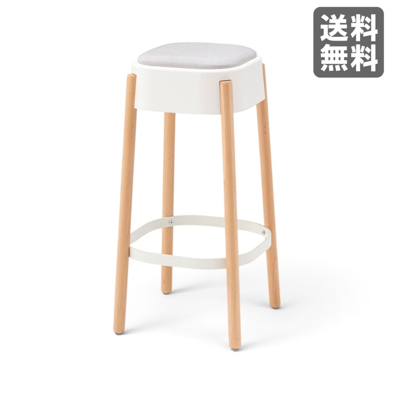 新品】ハイスツール アイスブルー 回転式 ポリプロピレン 53cm幅