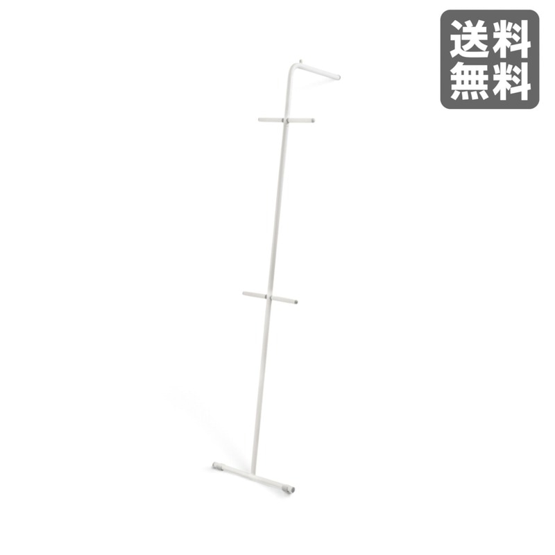 【新品】ハンガー ホワイト スチール 41cm幅 衣類収納 玄関収納 スリム　BR002-001871　｜オフィス家具のビックリユース