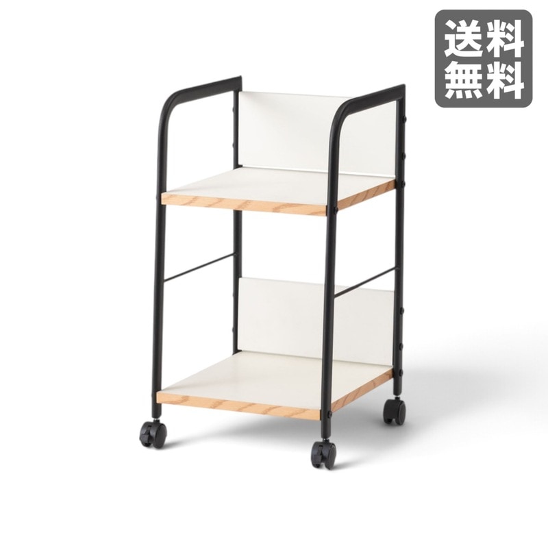 【新品】デスクワゴン ホワイト スチール 33cm幅 デスク下収納 在宅ワーク シンプル　BR002-001938　｜オフィス家具のビックリユース