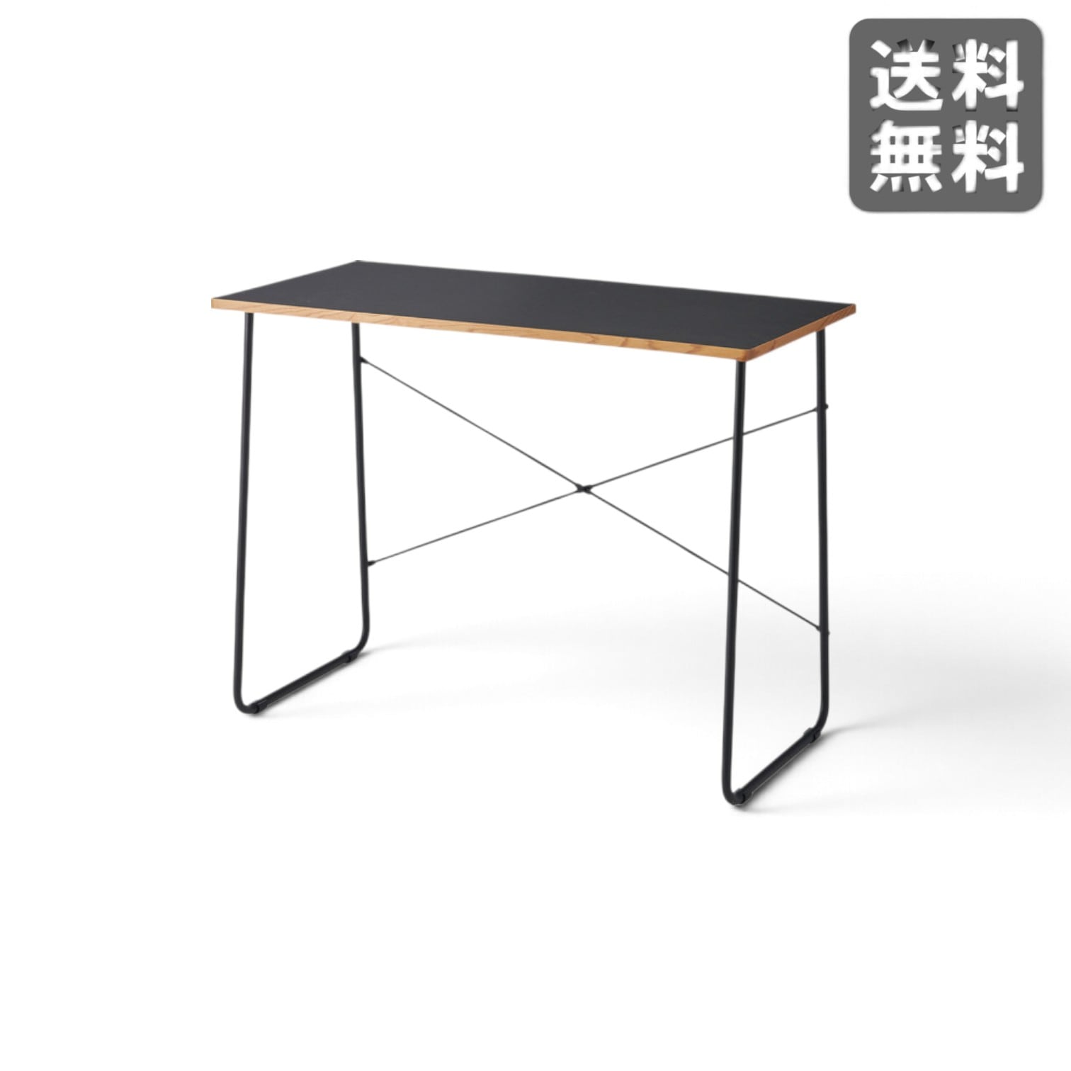 新品】デスク ブラック スチール 100cm幅 在宅ワーク パソコンデスク