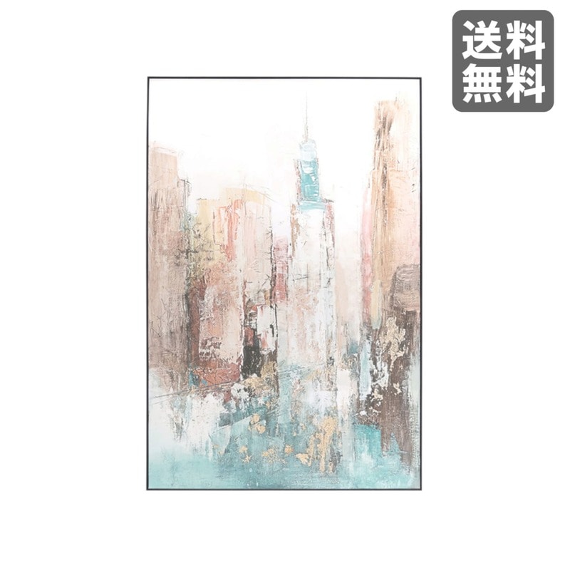 【新品】アートパネル 抽象画 油絵風 60cm幅 壁掛け リビング おしゃれ　BR002-003129　｜オフィス家具のビックリユース