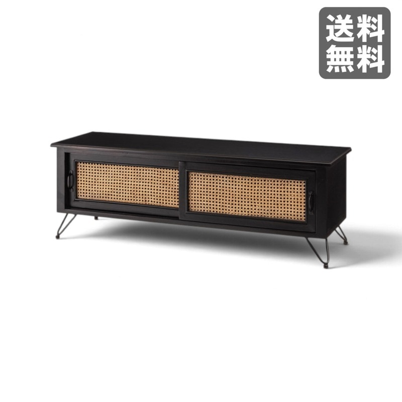 新品】ヘンリー TVボード150 ナチュラル 天然木 150cm幅 収納棚 テレビ