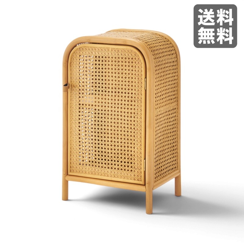 新品】キャビネット 36cm幅 ナチュラル 天然木 ミニキャビネット