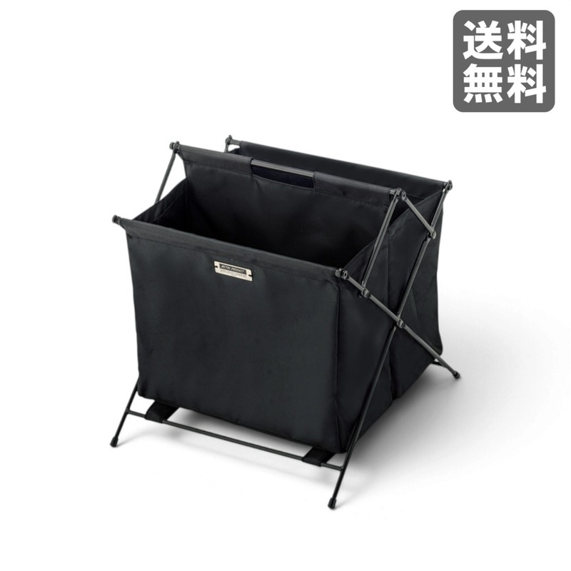 【新品】折りたたみバスケットS ブラック 折りたたみ式 ファブリック 37cm幅 隙間収納 仕切り付き おしゃれ　BR002-003669　｜オフィス家具のビックリユース