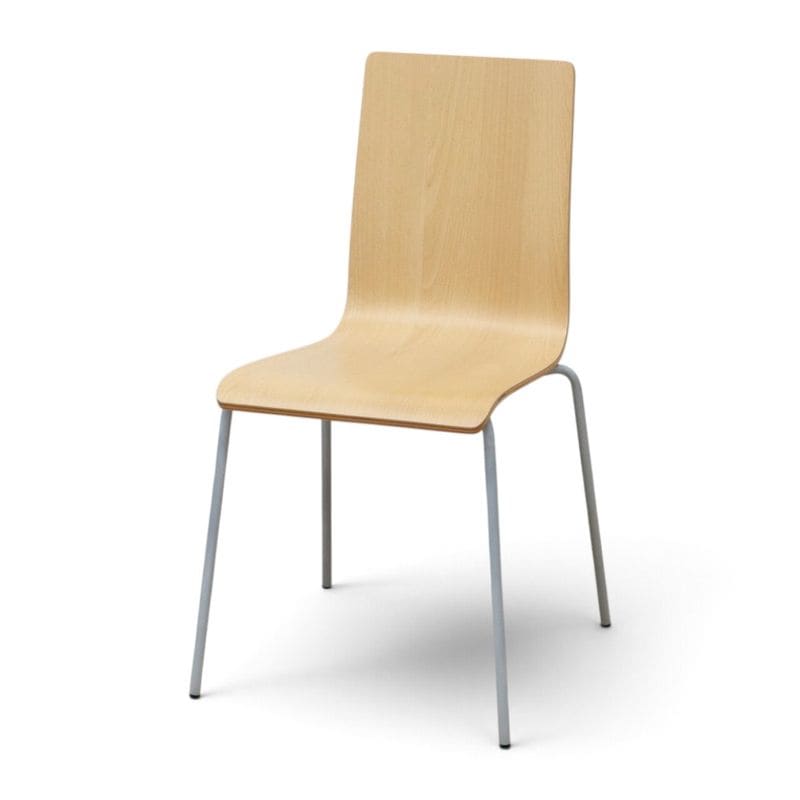 【中古】相合家具 ミーティングチェア ナチュラル スタッキングチェア 会議椅子 中古オフィス家具 KK22755