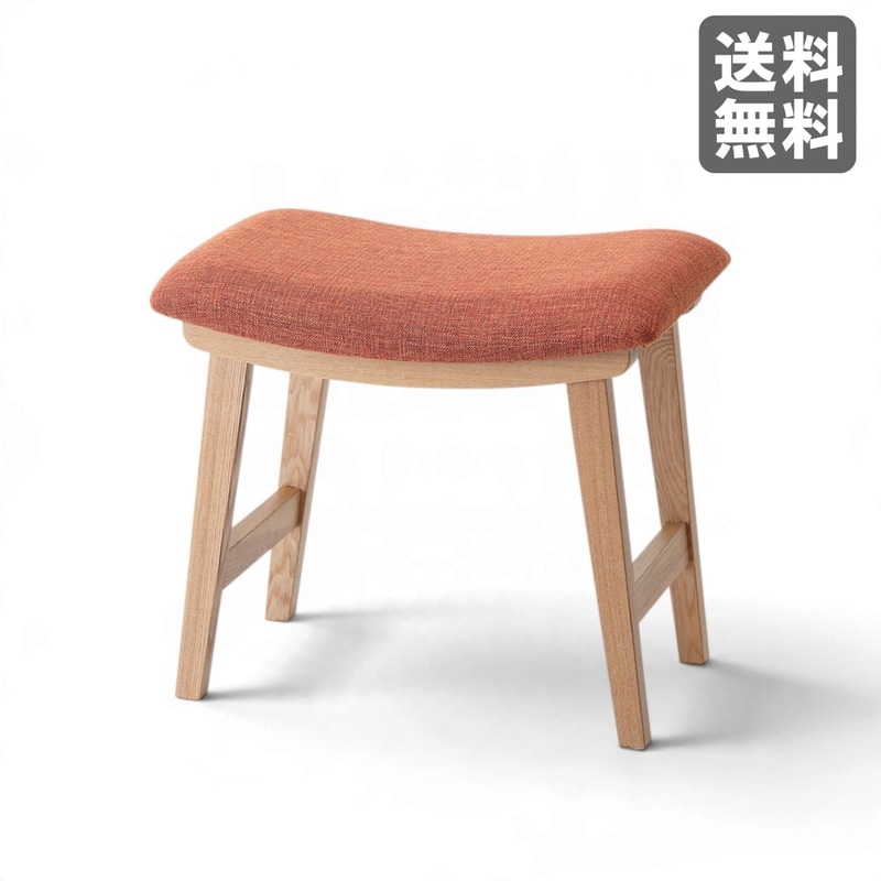 新品】ラウンドスツール 38cm幅 ブラウン 本革腰掛け リビング 北欧