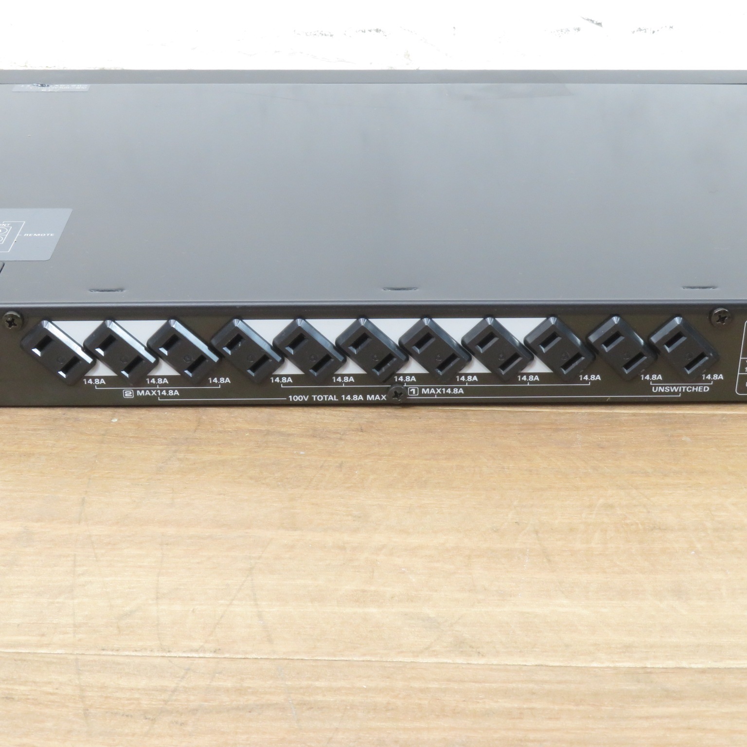 中古】パナソニック 電源制御ユニット RAMSA WU-L61 ブラック 9系統