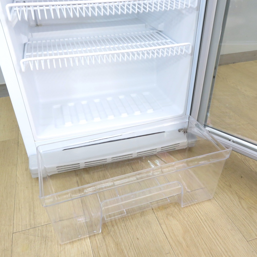 レマコム 冷蔵ショーケース RCS-60 内容積：60L ホワイト 冷蔵庫