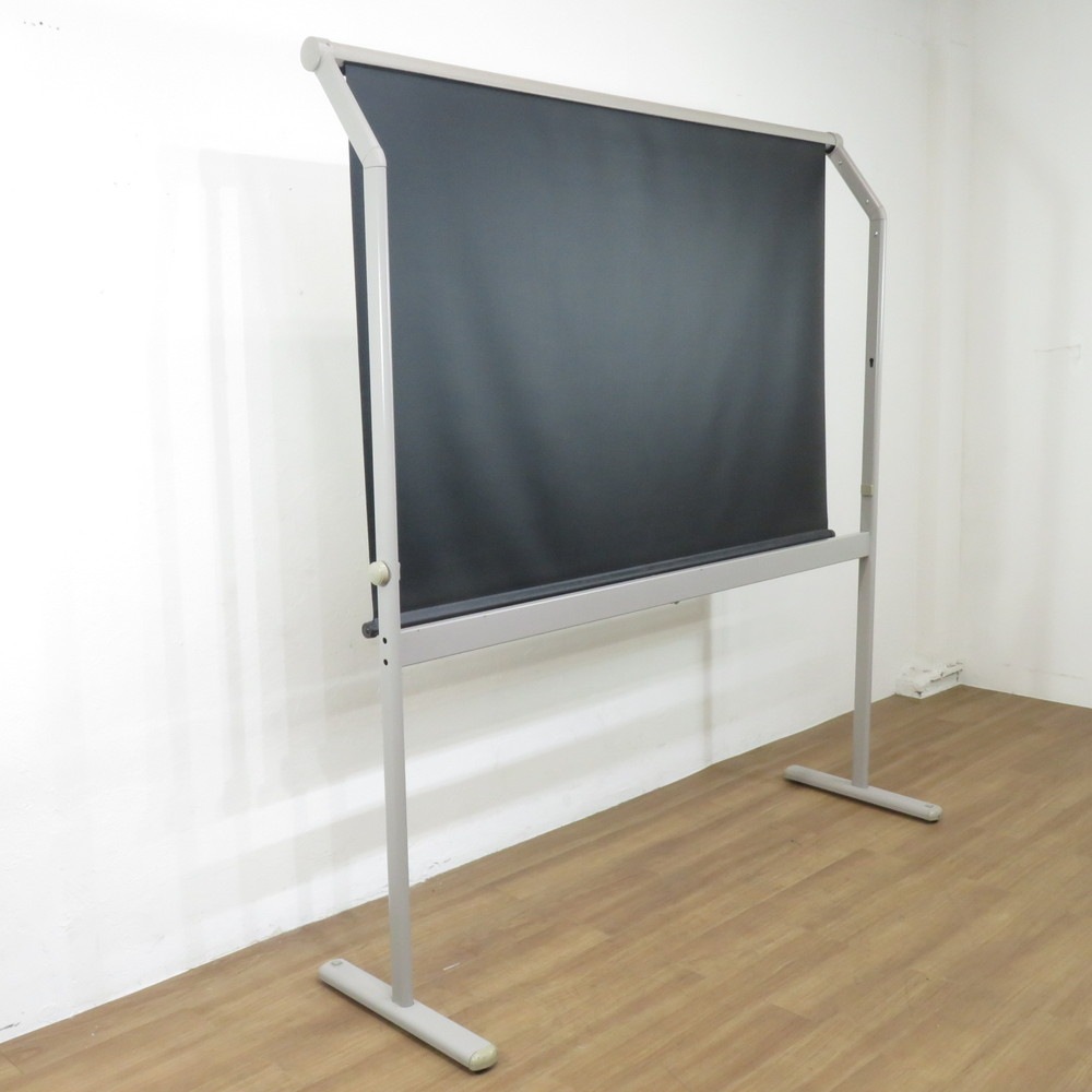 中古】自立式ロールスクリーン ニューグレー 幅1900mm 高さ2050mm