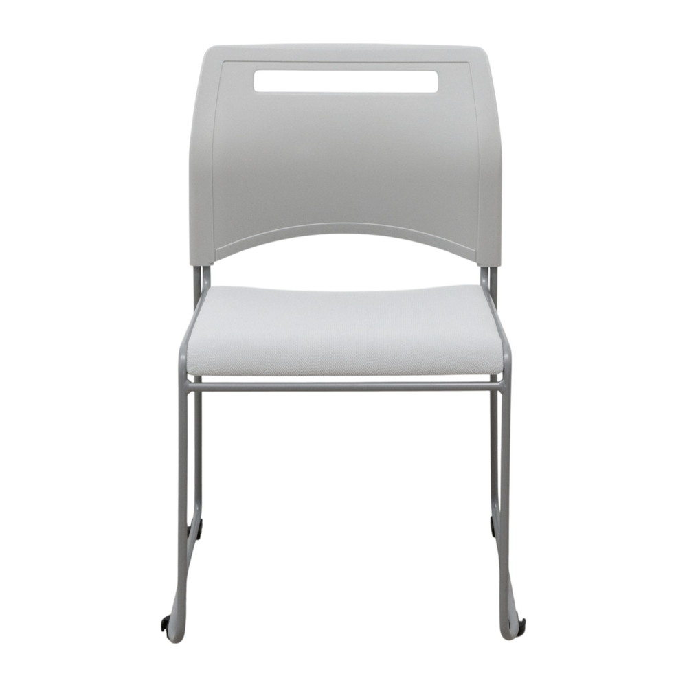 中古/美品】弘益 KOEKI スタッキングチェア SFIDA-F(GR) 会議椅子