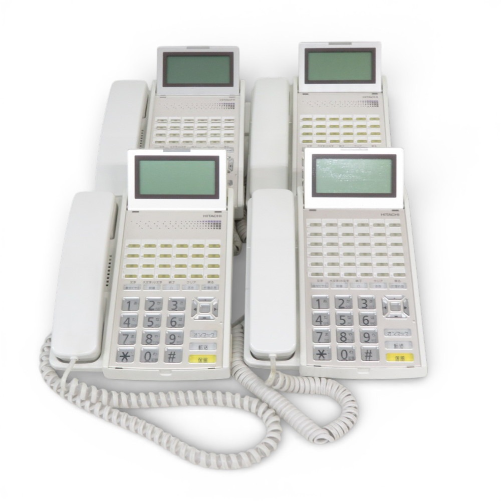 中古】HITACHI ビジネスフォン HI-24E-TELSDA ホワイト 電話機 中古
