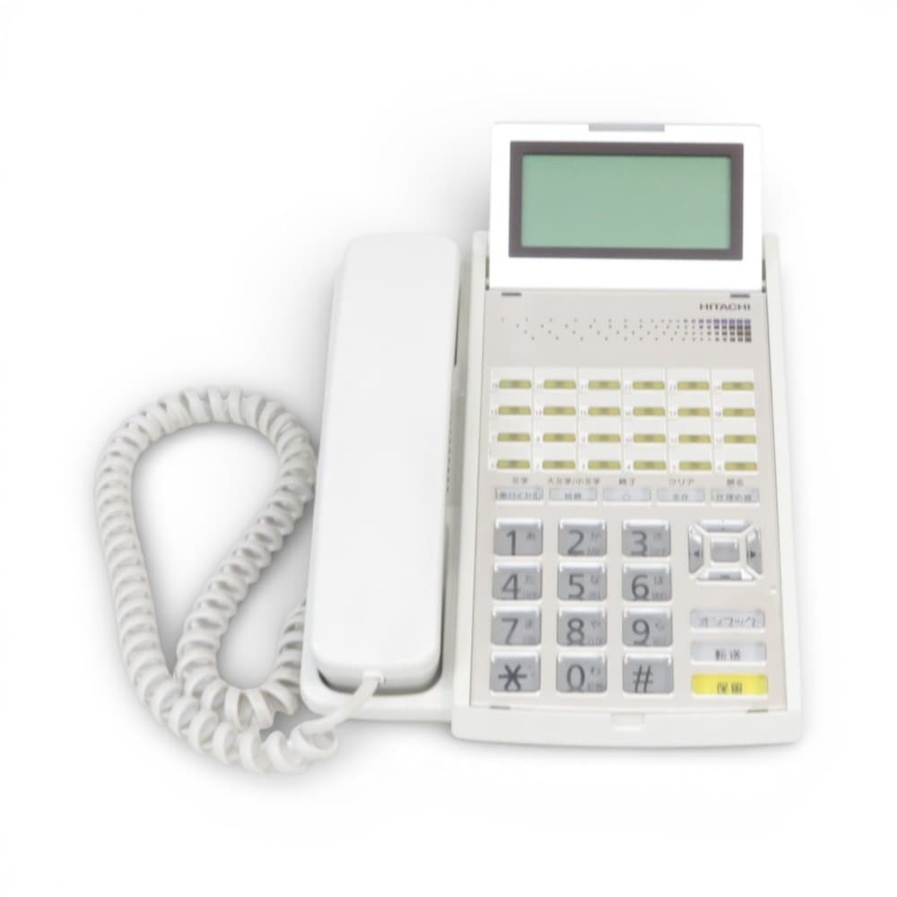 中古】HITACHI ビジネスフォン HI-24E-TELSDA ホワイト 電話機 中古