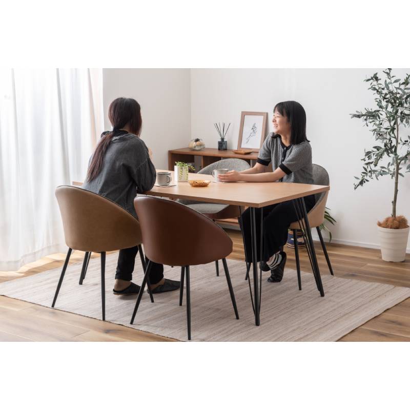 新品】ダイニングチェア リビング カフェ 北欧ベージュ ブラウン BR002