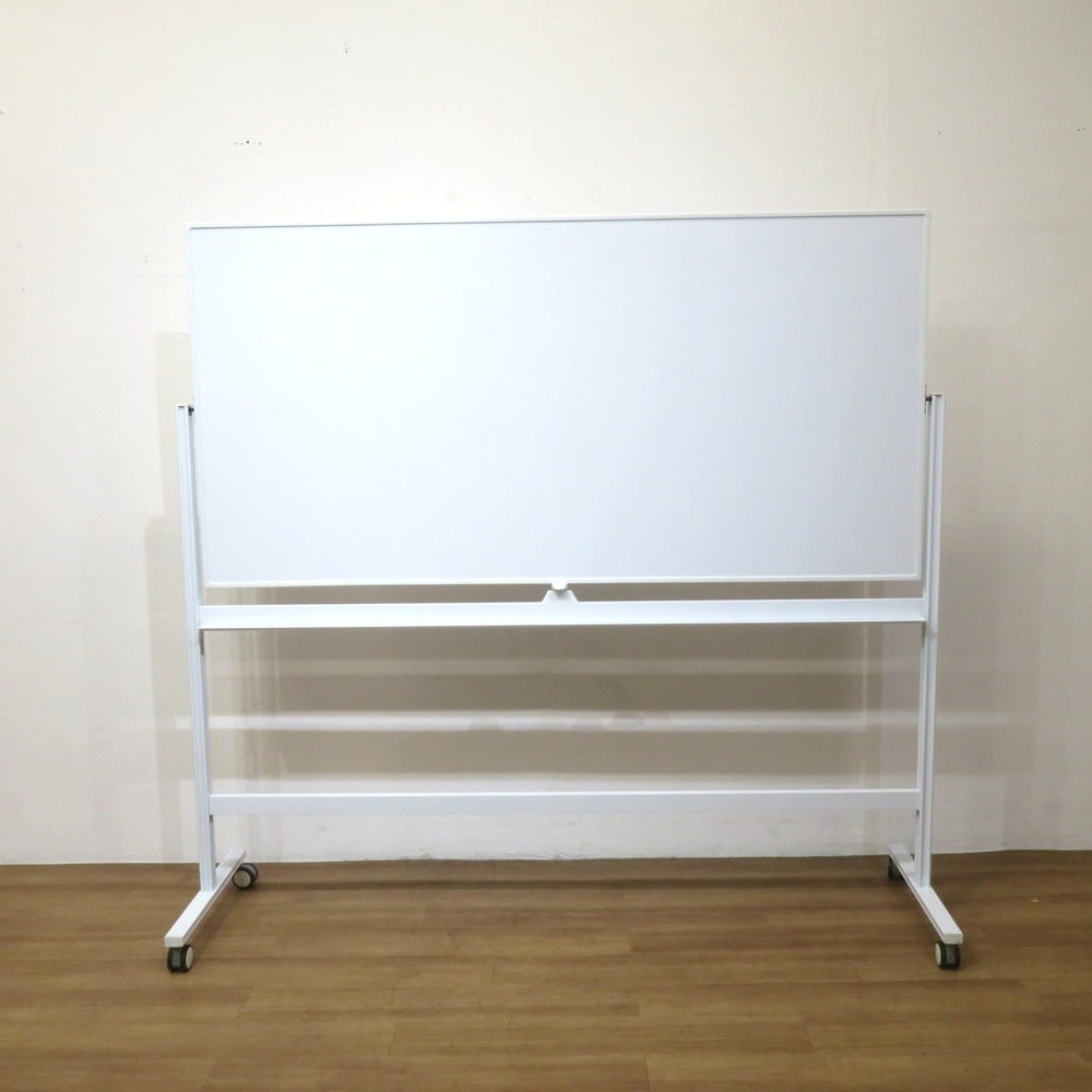 中古】プラス 自立式両面ホワイトボード MR-KK360 WH ホワイト W1900