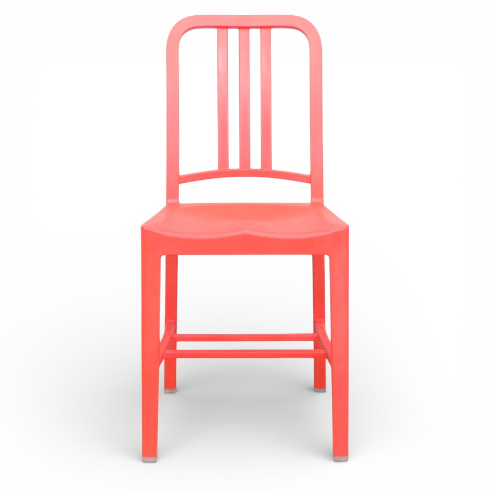 中古】エメコ emeco 111 Navy Chair ミーティングチェア レッド 肘無し