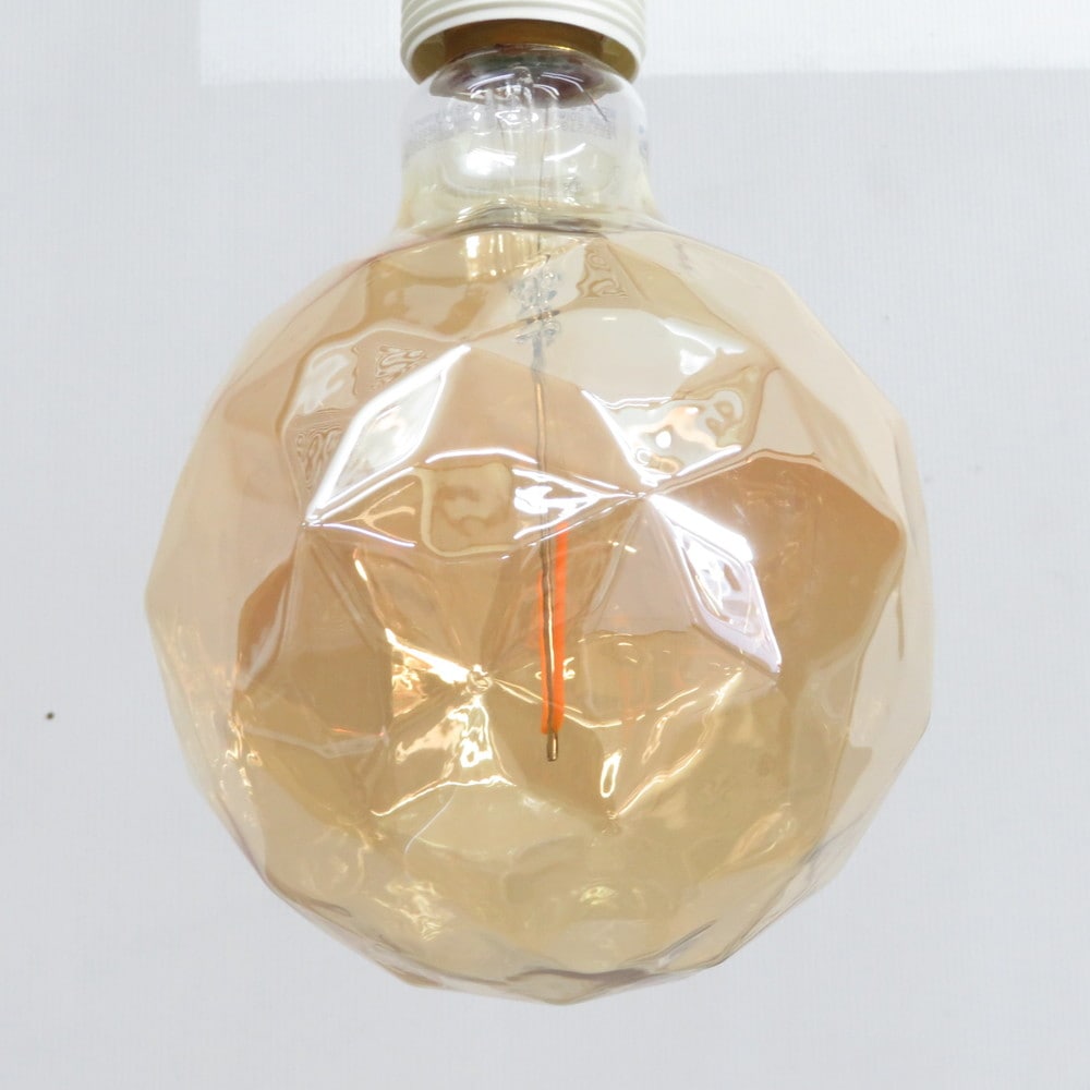 中古】イケア ペンダントライト HEMMA オレンジ 照明 明かり ガラス製