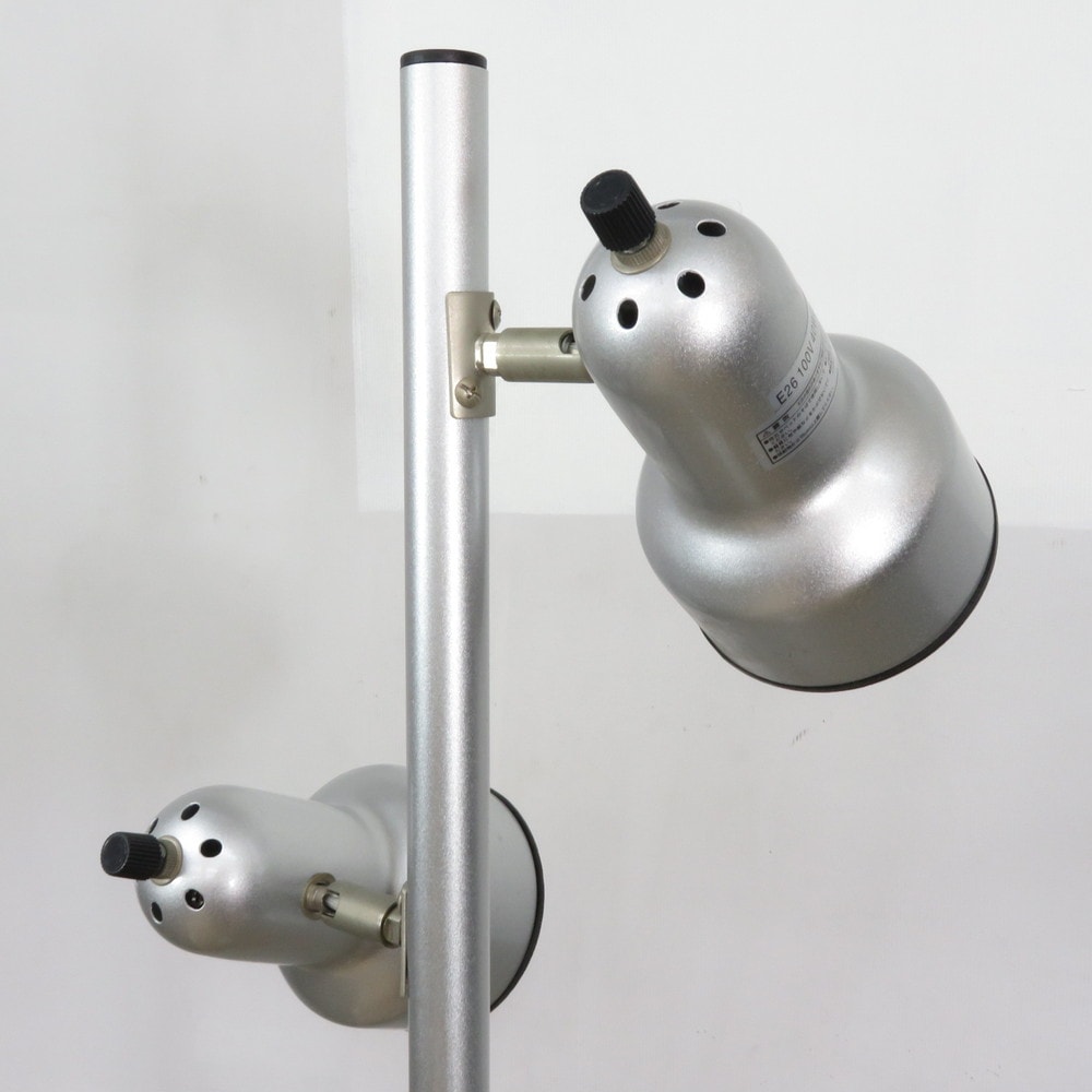 中古】オーム電機 スタンドライト LS-616-3S シルバー フロアライト