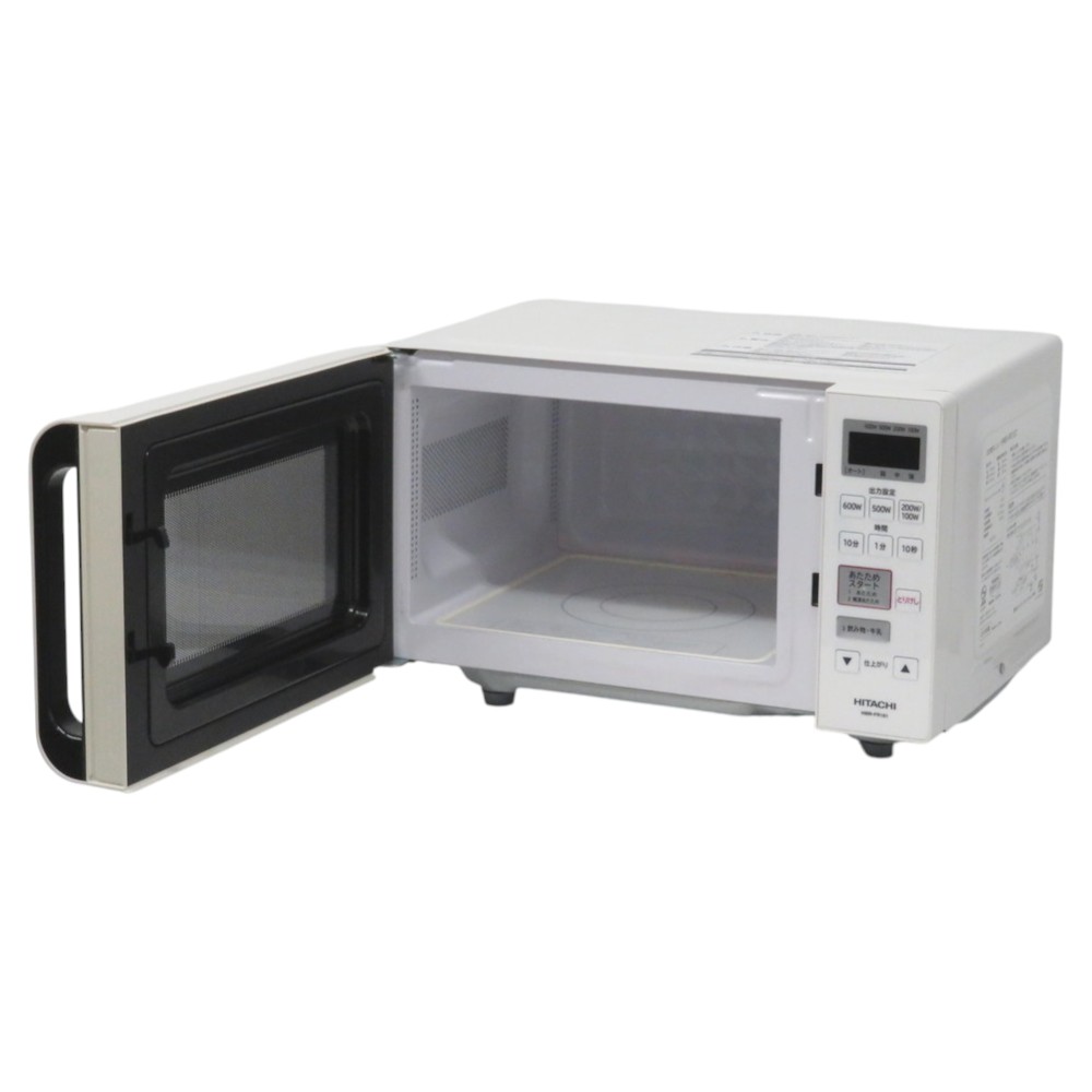 中古】日立 電子レンジ HMR-FR181 ホワイト 17L 単機能 ヘルツフリー