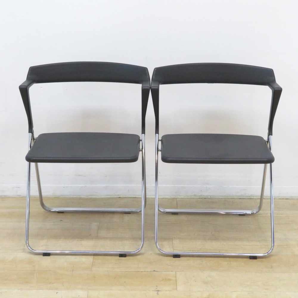 中古】カッシーナ イクスシー 折りたたみ椅子 2脚セット TUNE ブラック