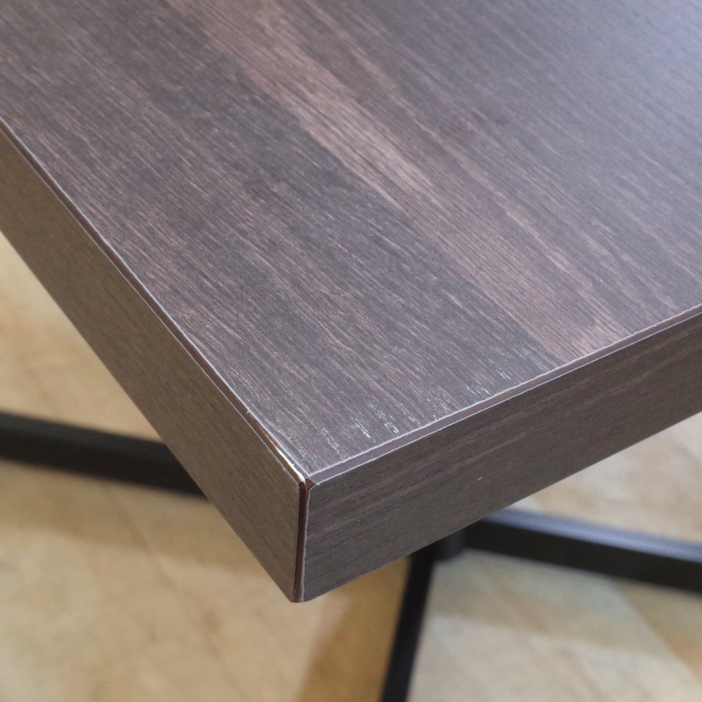 アンティーク　ダークブラウン木製スクエアテーブル　サイドテーブル　カフェテーブル y813058.jpg