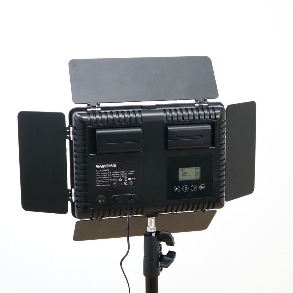 中古】撮影器具 SAMTIAN TL-600AS LEDライト2灯・SLIK GX-m 7500 VIDEO