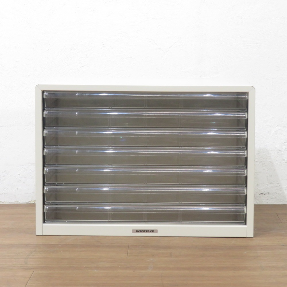 中古】A3 7段 ナカバヤシ AVANTI V2 レターケース アイボリー フロア