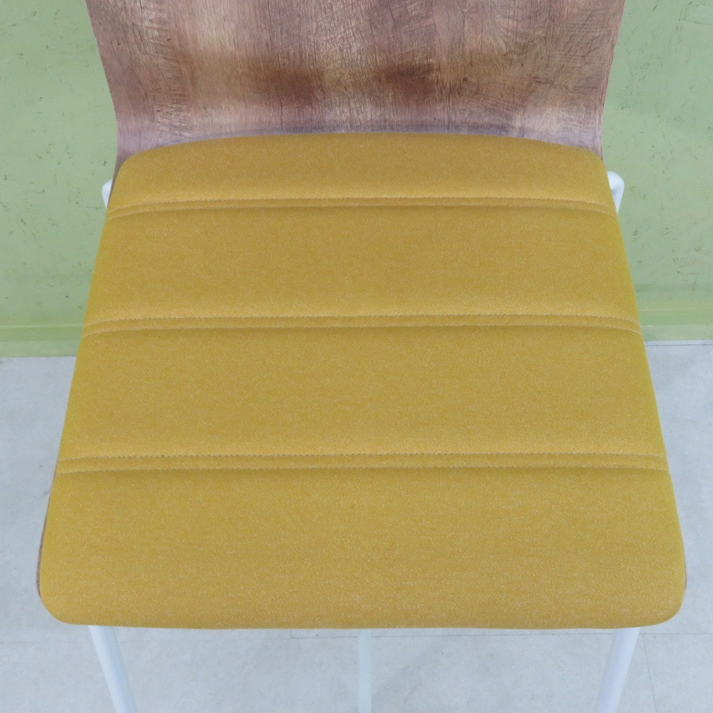 ☆オカムラ☆sweep／スイープ ハイチェア☆座パッドタイプ☆イエロー