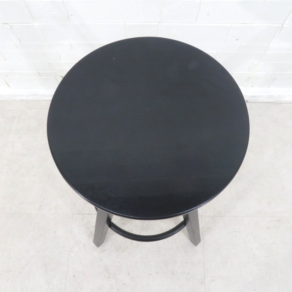 IKEA イケア DALFRED ダルフレッド 木製スツール ブラック 黒