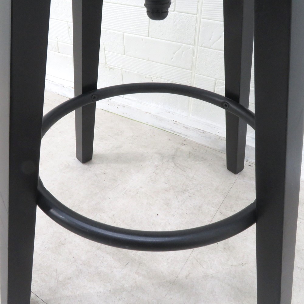 IKEA イケア DALFRED ダルフレッド 木製スツール ブラック 黒
