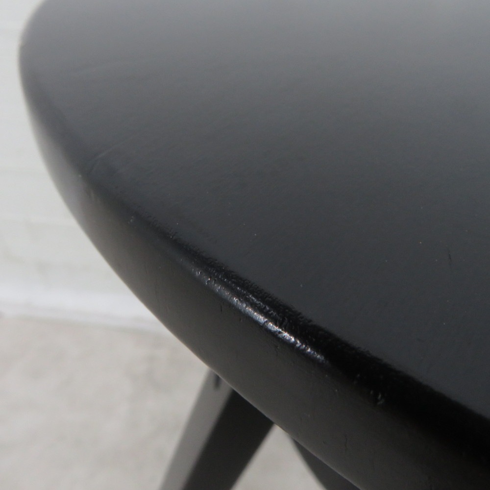 IKEA イケア DALFRED ダルフレッド 木製スツール ブラック 黒