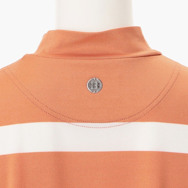 新品　BRIEFING MARINE STRIPE HIGHNECK RF SALE]BRIEFING(ブリーフィング) WOMEN'S PANEL STRIPE HIGHNECK