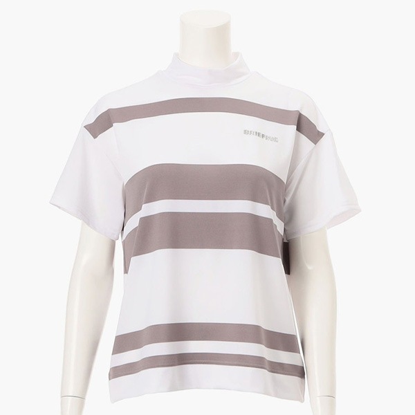 SALE]BRIEFING(ブリーフィング) WOMEN'S PANEL STRIPE HIGHNECK