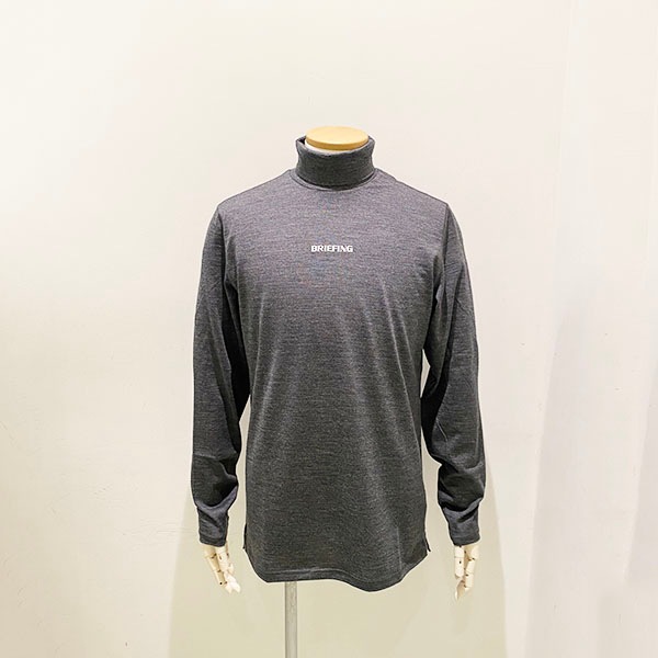 Briefing ウールTURTLE NECK ニットL オリーブ