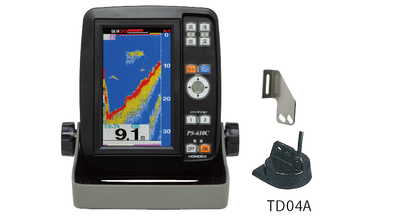 HONDEX PS-610CⅡ 5型ワイド液晶ポータブル魚探