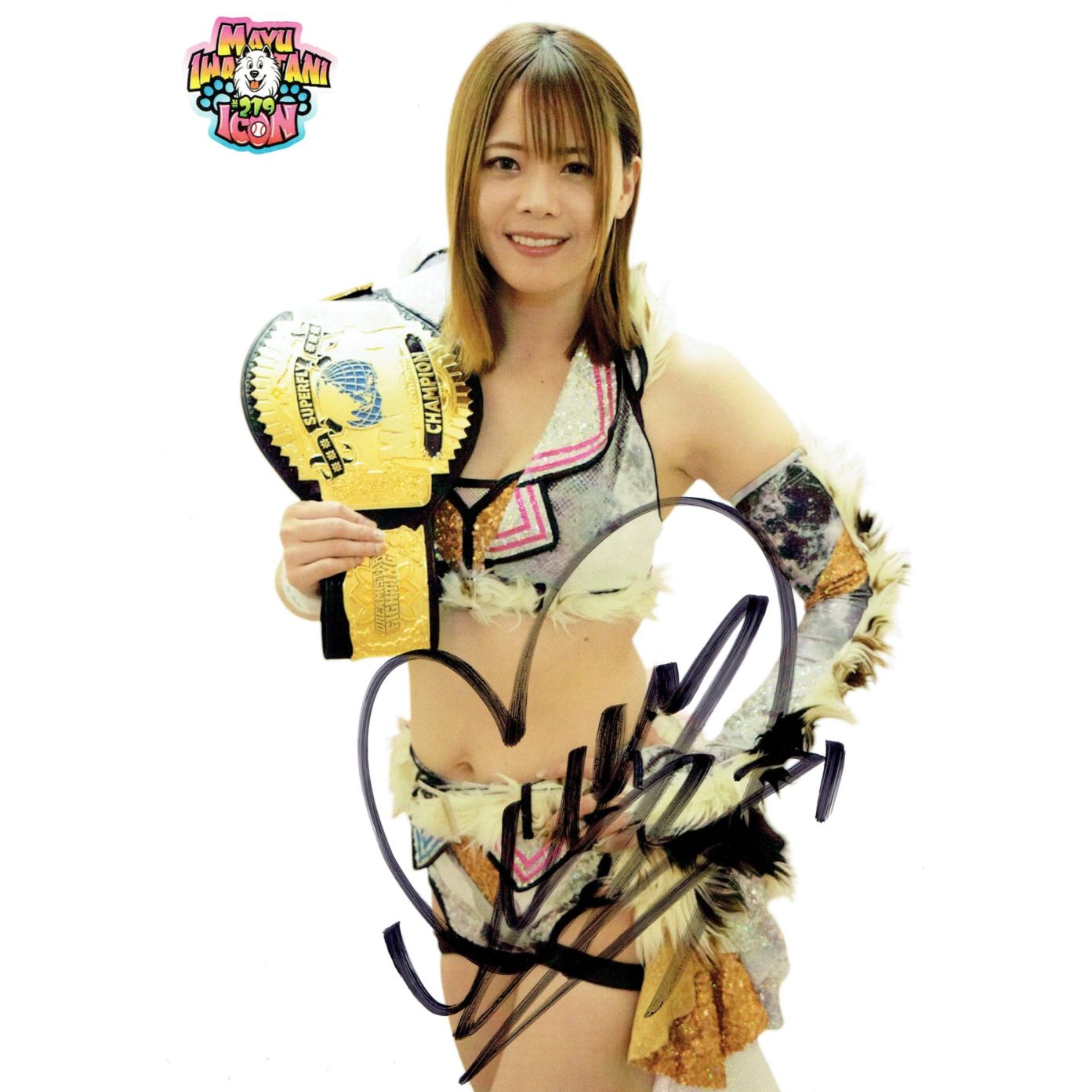 岩谷麻優 #219 マリーゴールド ポートレート 直筆サイン入り