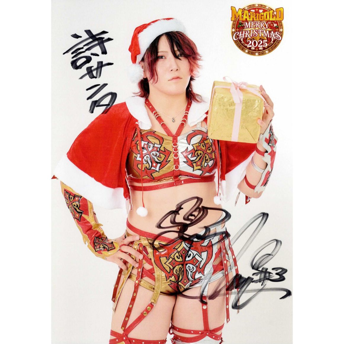 林下詩美 #3 マリーゴールド ポートレート 直筆サイン入り 2025 クリスマス 2